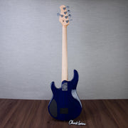 Ernie Ball Music Man Ball Family Reserve StingRay 5 HH 5-String Electric Bass Guitar - Paua Blue Burst - #F93711