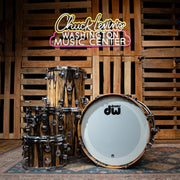 DW Collector's Series Exotic 5-Piece Shell Pack - Natural Lacquer over Royal Ebony Veneer
