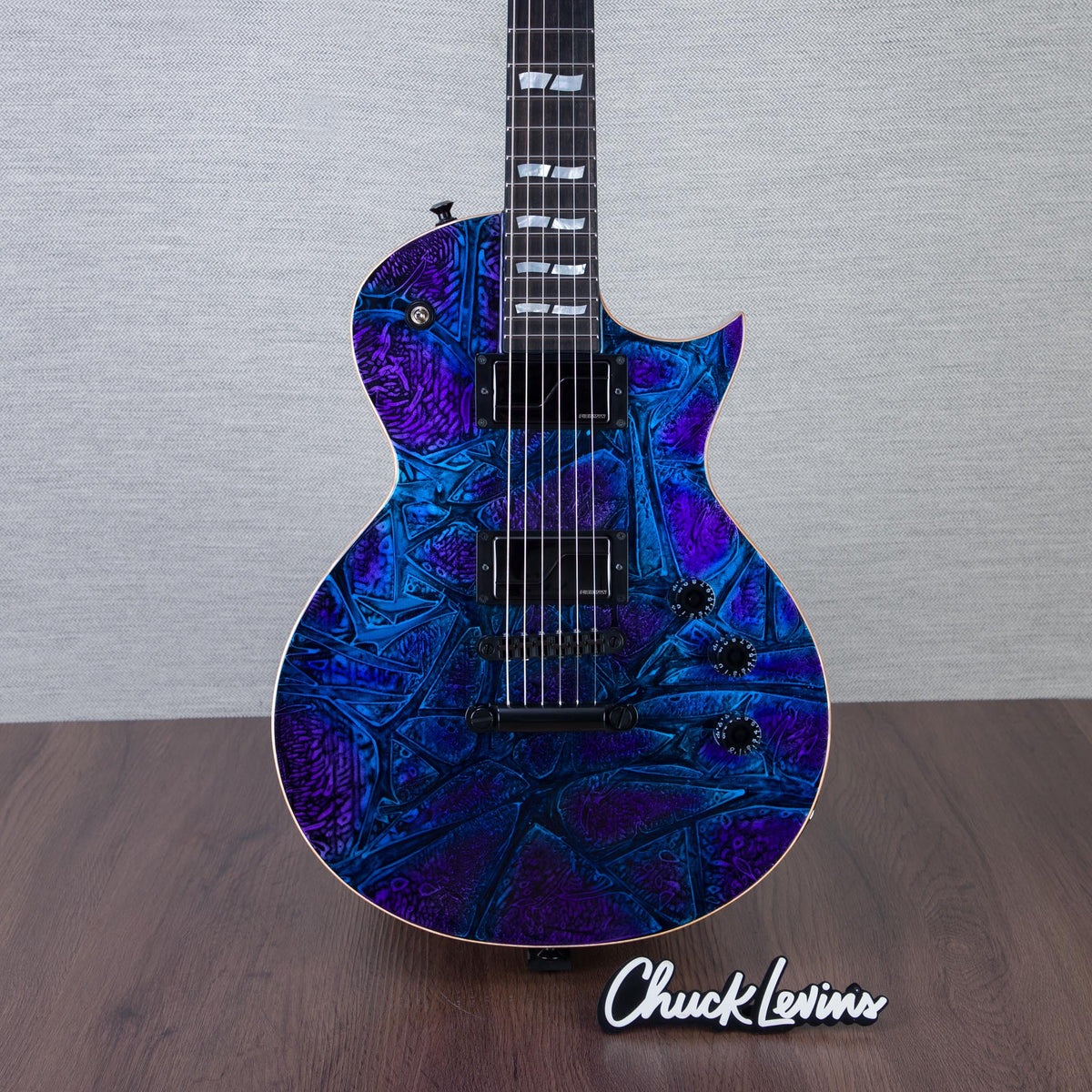ESP USA Eclipse Electric Guitar - Ghost Flame - #US25207