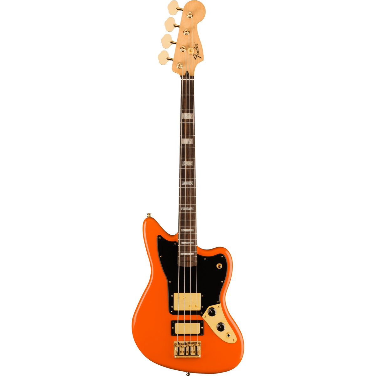 Fender Limited Edition Mike Kerr Signature Jaguar Electric Bass - Tiger's Blood Orange