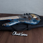 Spector Euro 5 LT 5-String Bass Guitar - Exotic Poplar Burl Blue Fade - CHUCKSCLUSIVE - #]C121SN 21050