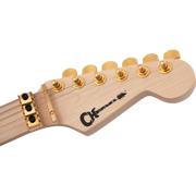 Charvel Pro-Mod DK24 HH FR M Mahogany With Quilt Maple Electric Guitar - Dark Amber