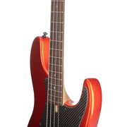 Brubaker JXB-4 Standard Bass Guitar - Tangerine Metallic