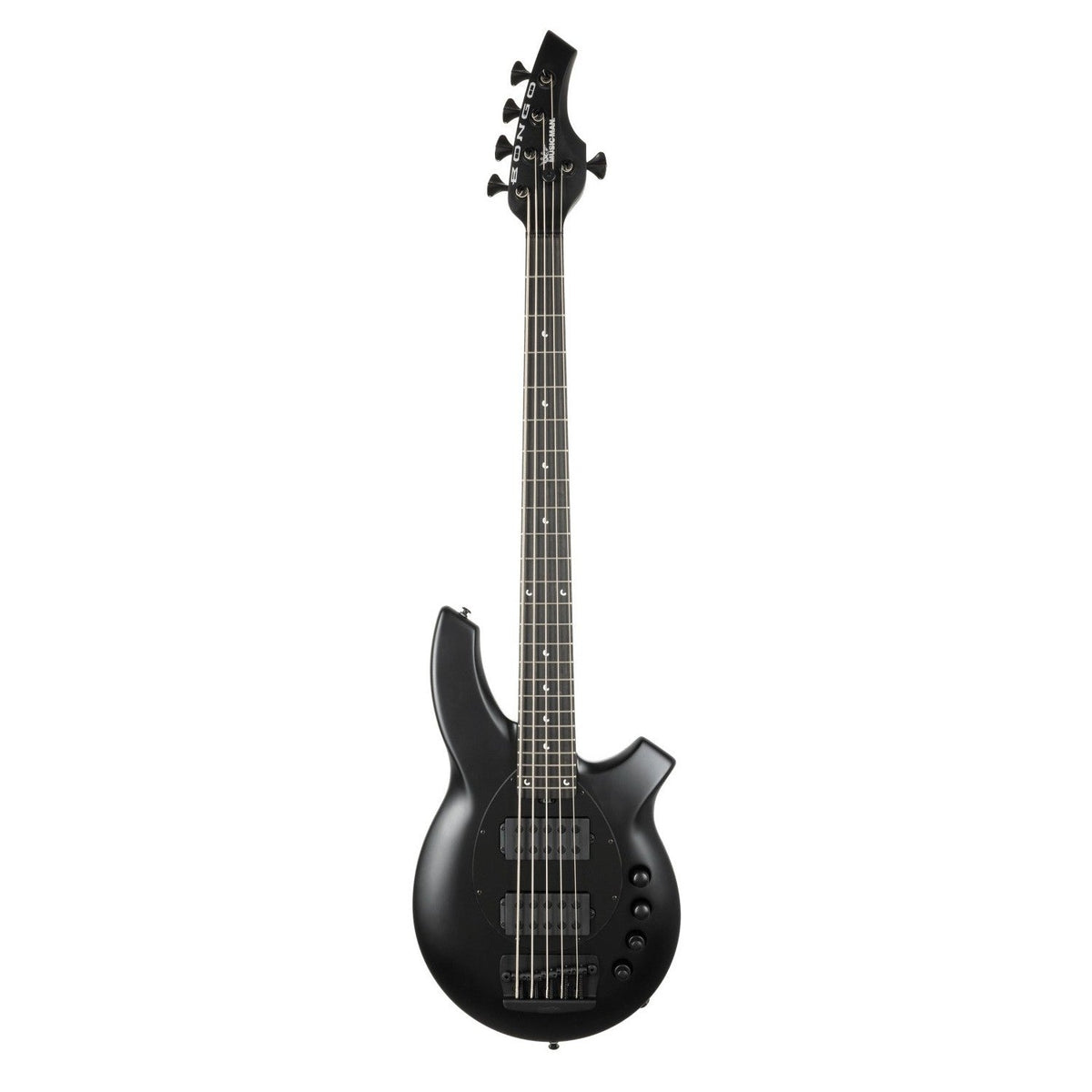 Ernie Ball Music Man Bongo 5 HH 5-String Electric Bass Guitar - Stealth Black