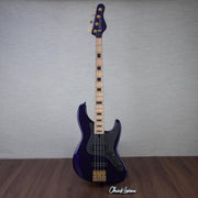 Brubaker USA Steve Jenkins JXB-4 Signature Electric Bass Guitar - Midnight Blue Gloss - #045-23