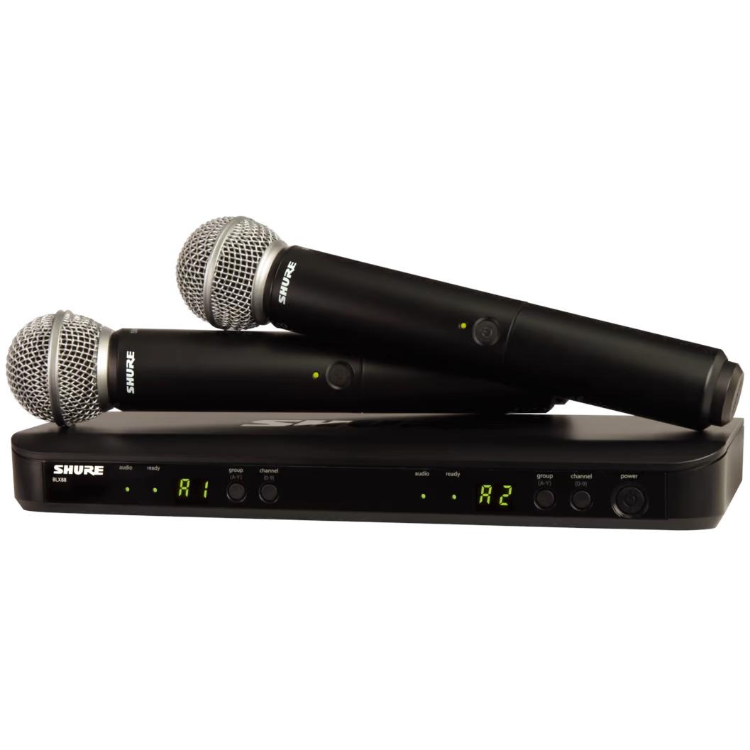 Shure BLX288/SM58 Wireless Dual Vocal System with SM58 - H9 Band - New