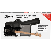 Squier Affinity Series Precision Bass PJ Pack - Black, Maple Fingerboard