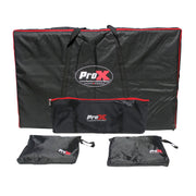 ProX XF-4X3048W MK2 Four Panel Collapse and Go DJ Facade with White Frame and Carry Bag