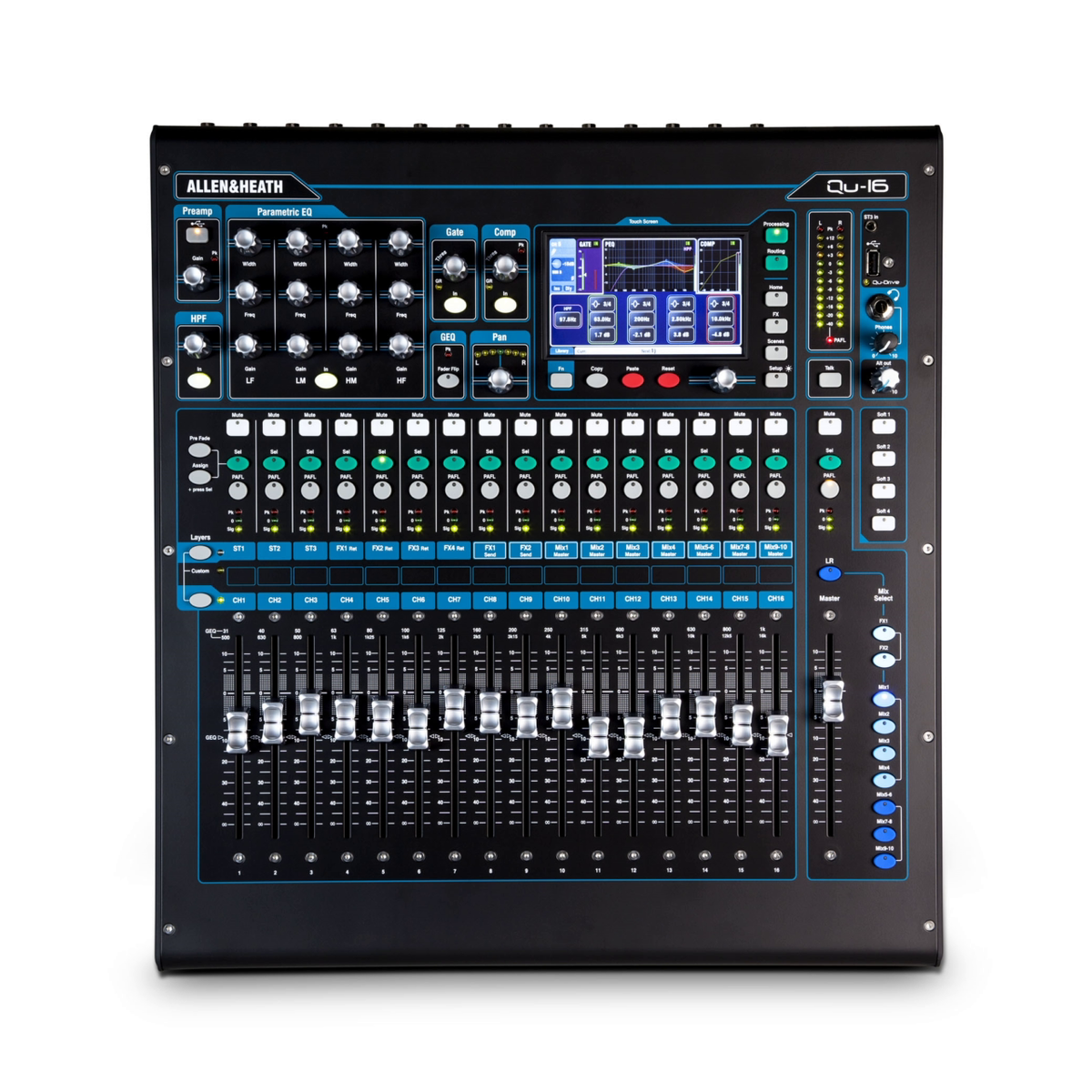 Allen & Heath QU-16C 16 Channel Digital Mixer - Chrome Edition