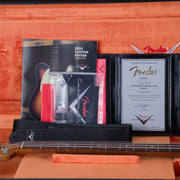 Fender Custom Shop Artisan Flame Precision Bass Electric Guitar - Aged Cherry Sunburst - #CZ587740