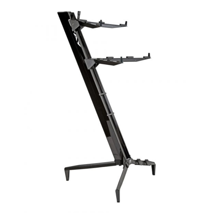 Stay Music Tower Series Double-Tier Keyboard Stand - Black