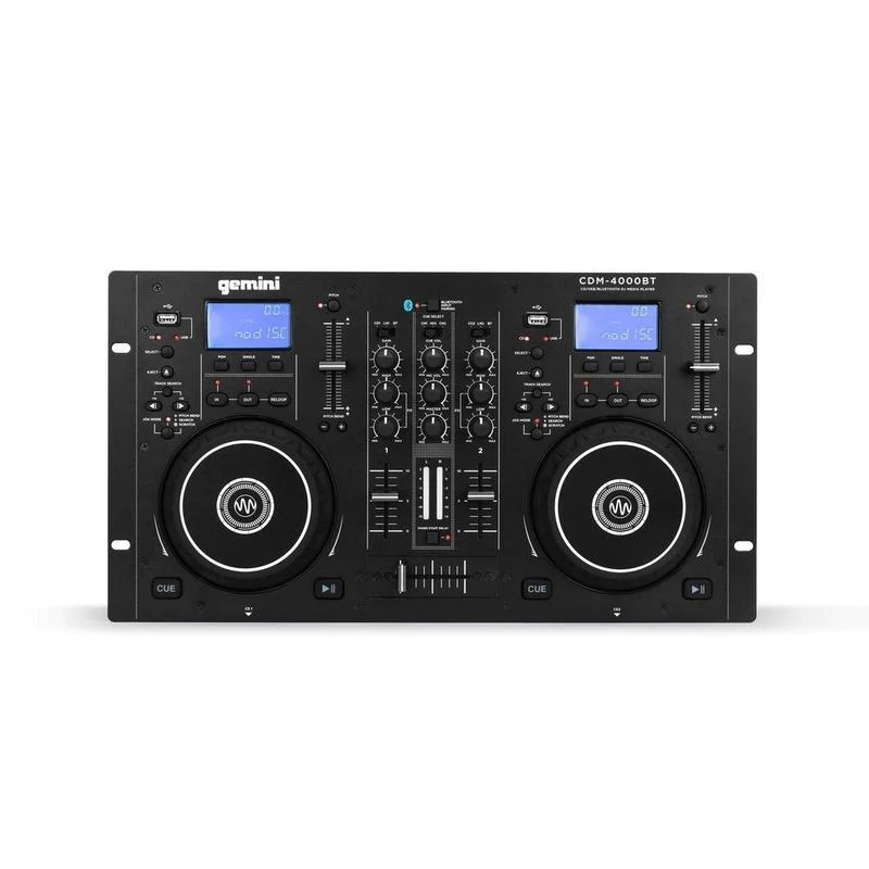 Gemini CDM-4000BT Dual CD/USB Media Player and Mixer with Bluetooth - New