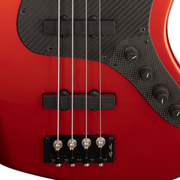 Brubaker JXB-4 Standard Bass Guitar - Tangerine Metallic