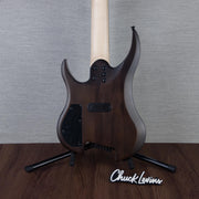 Legator G7FSS Ghost Multiscale 7-String Electric Guitar - Black Flame