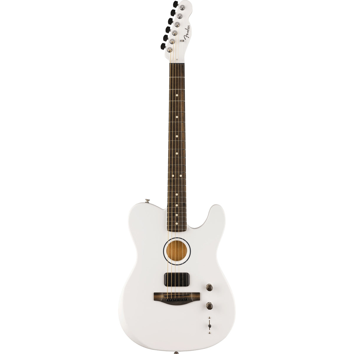 Fender Limited Edition Finneas American Acoustisonic Telecaster Signature Acoustic Electric Guitar - Satin Arctic White