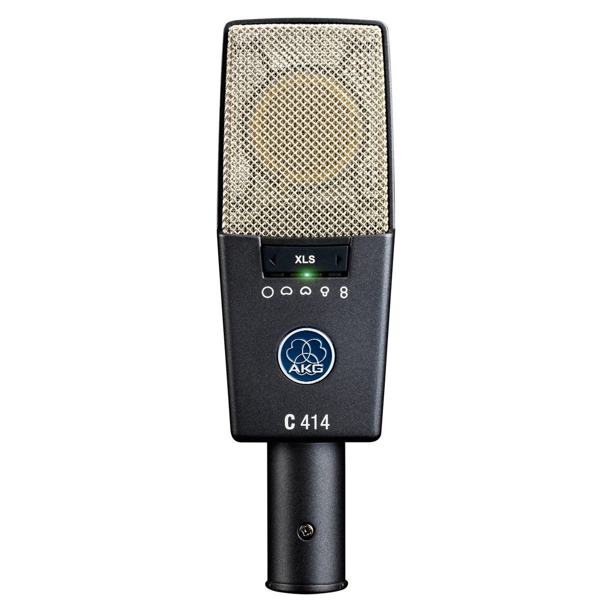 AKG C414 XLS Reference Multi-Pattern Condenser Microphone - New,Black