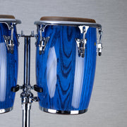 LP Galaxy Giovanni Junior Wood Conga Set with Stand - Blue Ash - CHUCKSCLUSIVE