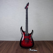 ESP USA Horizon-II QM Electric Guitar - Black Cherry Sunburst - #US25055
