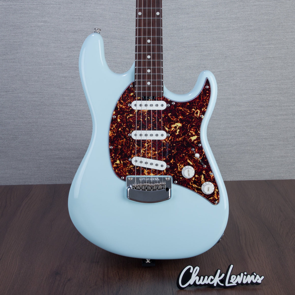 Music Man Cutlass SSS Trem Electric Guitar - Powder Blue
