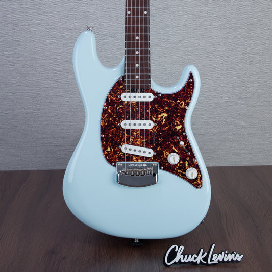 Music Man Cutlass SSS Trem Electric Guitar - Powder Blue