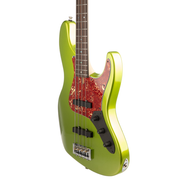 Brubaker JXB-4 Standard Bass Guitar - Green Metallic