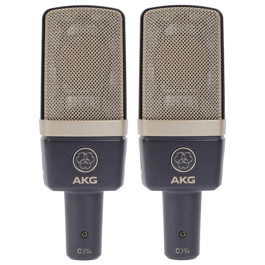 AKG C314 Matched Pair Large-Diaphragm Multipattern Condenser Microphone