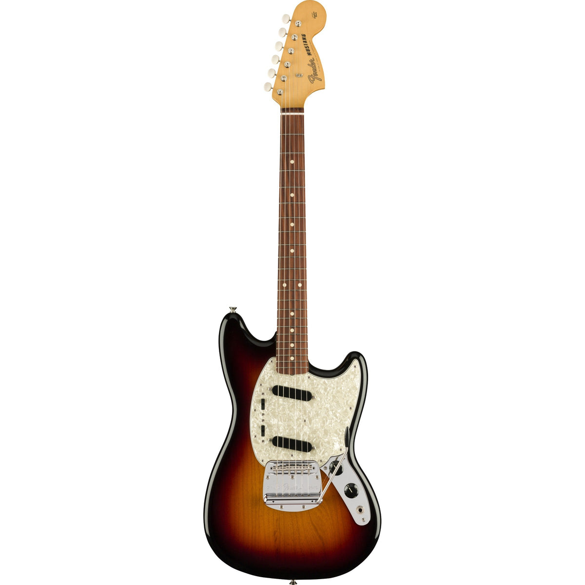 Fender Vintera '60s Mustang Electric Guitar, Pau Ferro Fingerboard - 3-Color Sunburst