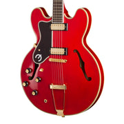 Epiphone Masterbuilt Gem Archer Sheraton Singature Semi-Hollow Left Handed Electric Guitar - Cherry Red