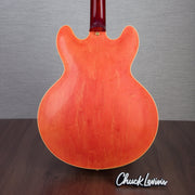 Gibson Custom Shop Murphy Lab 1964 ES-335, Gold Hardware Semi-Hollow Electric Guitar - Watermelon King/Ultra Light Aged - CHUCKSCLUSIVE - #140237