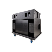 BASSBOSS Sublim8 Column PA Speaker wIth 18-inch Sub -Black