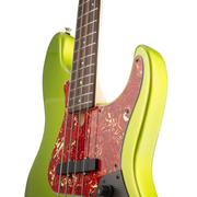 Brubaker JXB-4 Standard Bass Guitar - Green Metallic