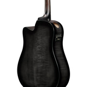 Ibanez AAD77CE AAD Acoustic Electric Guitar - Transparent Black Sunburst