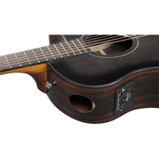 Ibanez AAM70CETBN Advanced Acoustic Guitar, Transparent Charcoal Burst Low Gloss Top