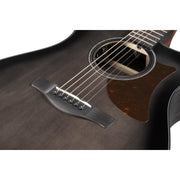 Ibanez AAM70CETBN Advanced Acoustic Guitar, Transparent Charcoal Burst Low Gloss Top