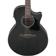 Ibanez AE140WKH AE Acoustic Electric Guitar, Weathered Black Open Pore