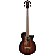 Ibanez AEGB24FE Acoustic Electric Bass, Mahogany Sunburst High Gloss