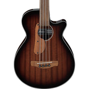 Ibanez AEGB24FE Acoustic Electric Bass, Mahogany Sunburst High Gloss