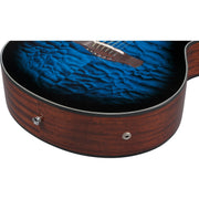 Ibanez AEWC16QA AEWC Acoustic Electric Guitar - Transparent Blue Sunburst