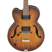 Ibanez AF55 Artcore Left Handed Hollow Body Electric Guitar - Tobacco Flat