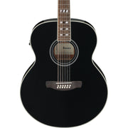 Ibanez AJ7012M1E AJ 12-String Acoustic Electric Guitar - Black High Gloss