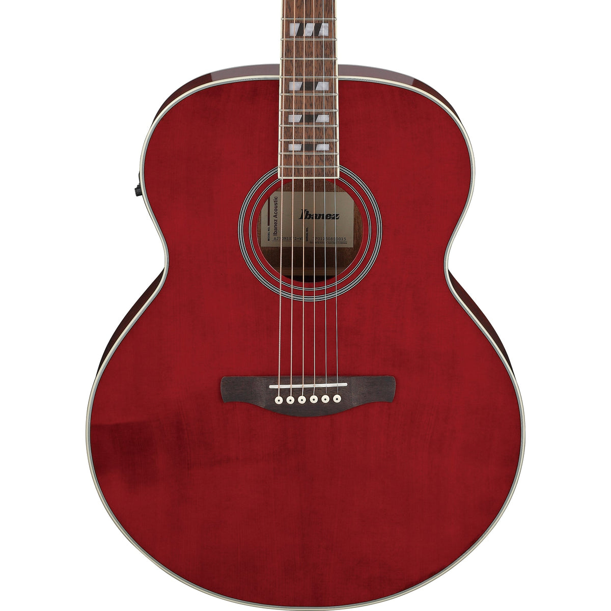 Ibanez AJ70M1E AJ Acoustic Electric Guitar - Wine Red