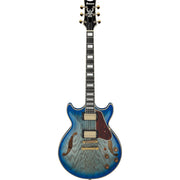 Ibanez AM93QA AM Artcore Expressionist Electric Guitar - Jet Blue Burst
