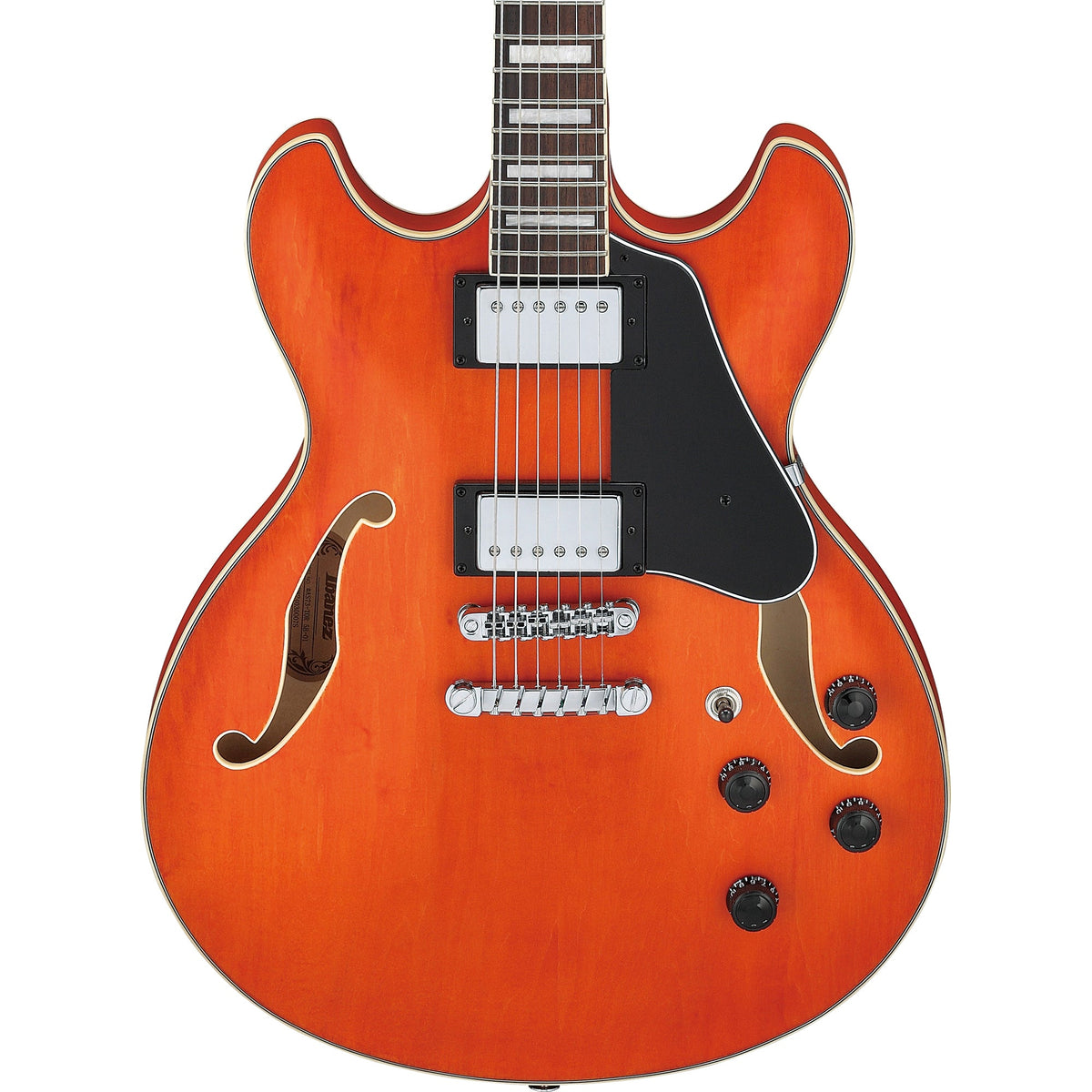 Ibanez AS73 AS Artcore Semi-Hollow Electric Guitar - Transparent Tangerine Flat