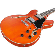 Ibanez AS73 AS Artcore Semi-Hollow Electric Guitar - Transparent Tangerine Flat