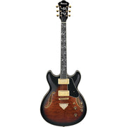 Ibanez AS Artcore Expressionist Semi-Hollow Electric Guitar - Dark Brown Sunburst