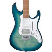 Ibanez AZ22S1F AZ Standard 6-String Electric Guitar -Transparent Turquoise Burst