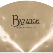 Meinl Byzance Series 16” Extra Thin Hammered Crash