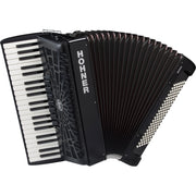 Hohner Bravo III 120 Piano Key Accordion - Jet Black
