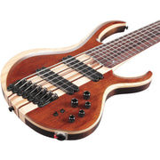 Ibanez BTB7MSNML BTB Bass Workshop 7-String Electric Bass, Natural Mocha Low Gloss
