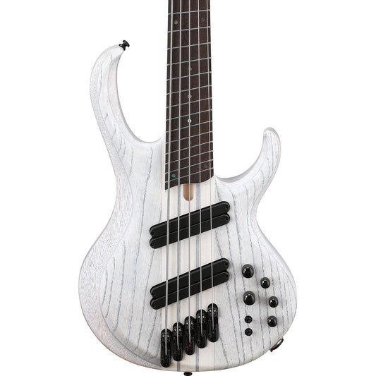 Ibanez BTB865MS Bass Workshop 5-String Electric Bass - Transparent White Flat